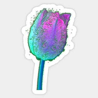 Tulip bleu Sticker